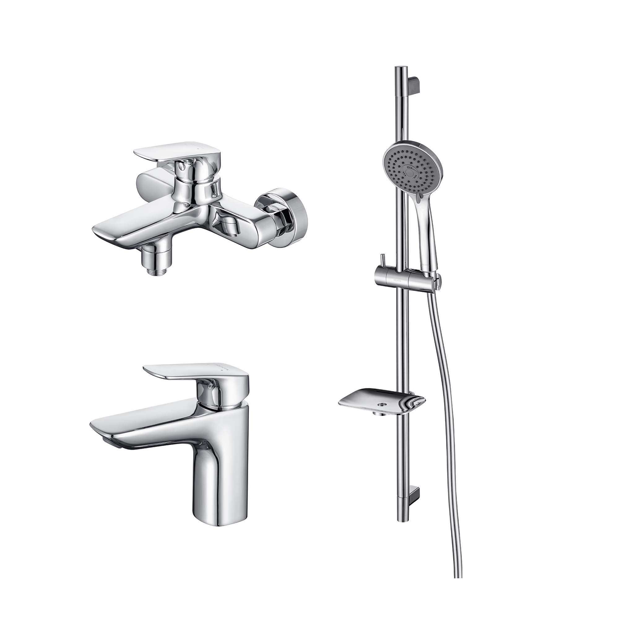 Комплект для ванны и душа Aquatek AQ1030CR ВЕГА 3 в 1 AQ1010CR+AQ1040CR+AQ2011CR