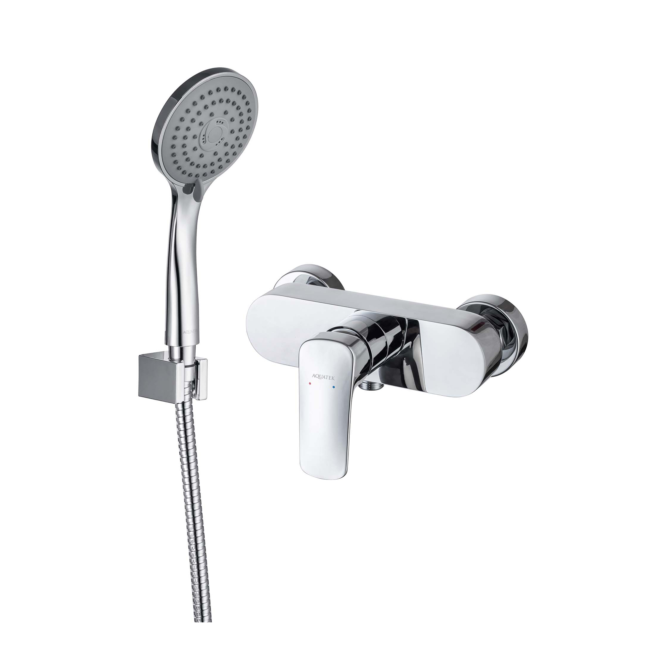 AQUATEK Комплект для душа Aquatek Вега AQ1034CR 2 в 1 AQ1060CR+AQ2010CR