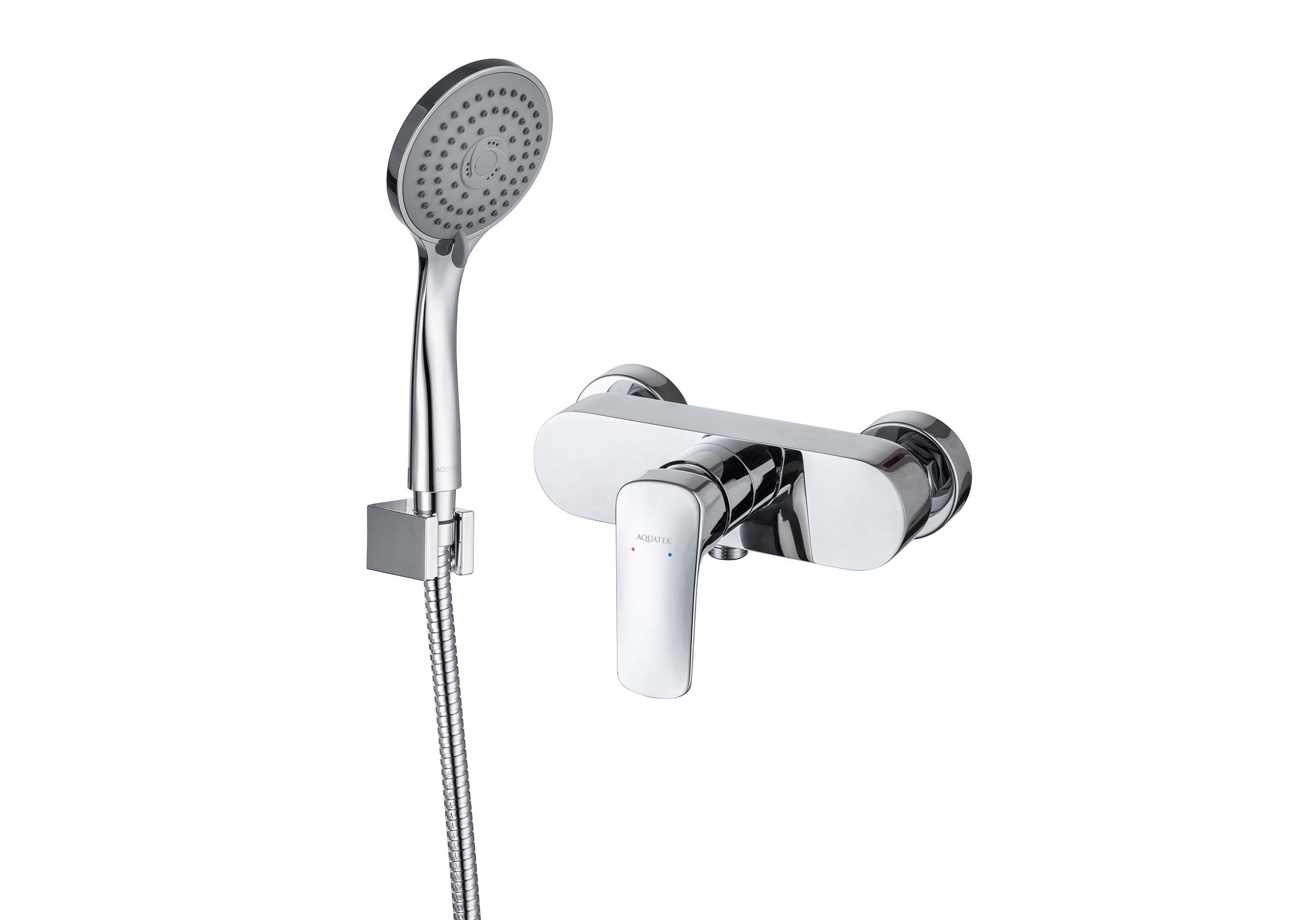 Комплект для душа Aquatek Вега AQ1034CR 2 в 1 AQ1060CR+AQ2010CR — фото 2