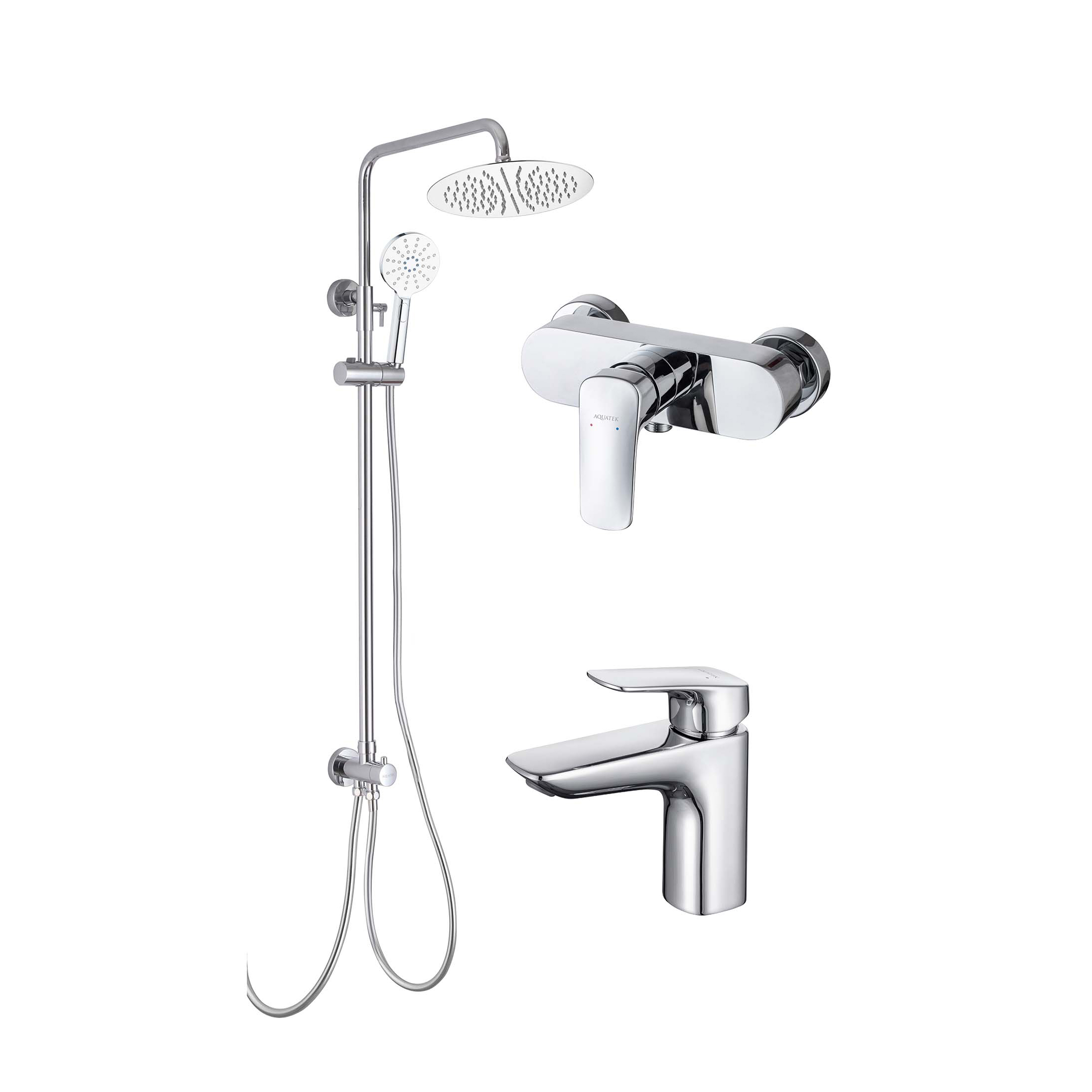 AQUATEK Комплект для ванны Aquatek Вега AQ1036CR 3 в 1 AQ1010CR+AQ1060CR+AQ2046CR
