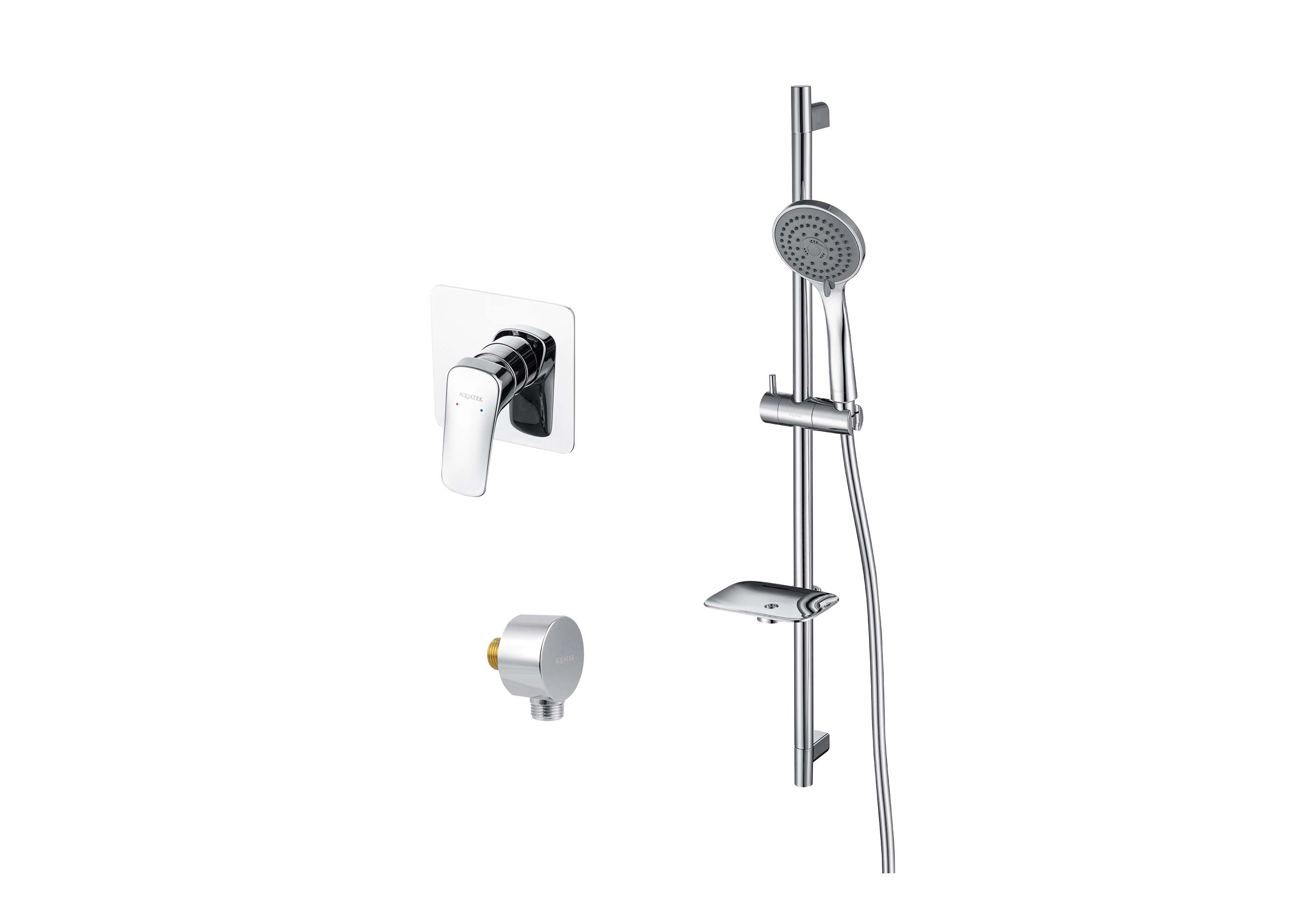 Комплект для душа Aquatek ВЕГА AQ1076CR 3 в 1 AQ1066CR+AQ2454CR+AQ2011CR — фото 2
