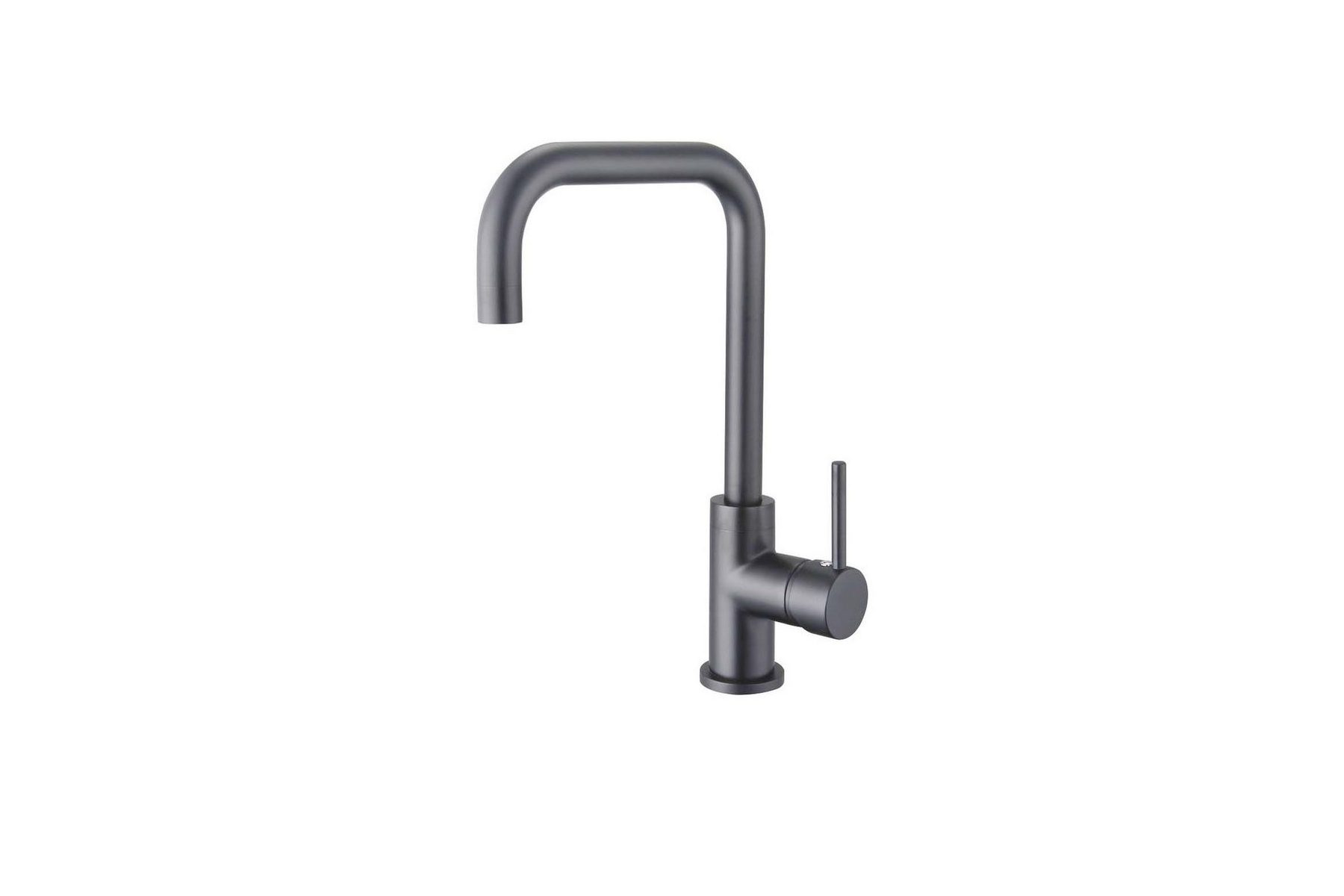 AQUATEK Смеситель для кухни AQUATEK (квадратный излив) AQ1080BGM, оружейная сталь