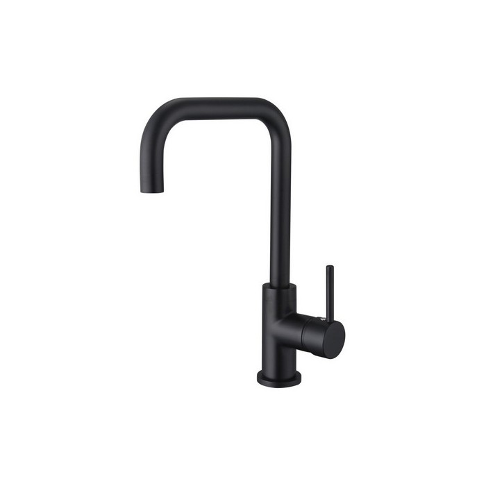 AQUATEK Смеситель для кухни AQUATEK (квадратный излив), матовый черный AQ1080MB