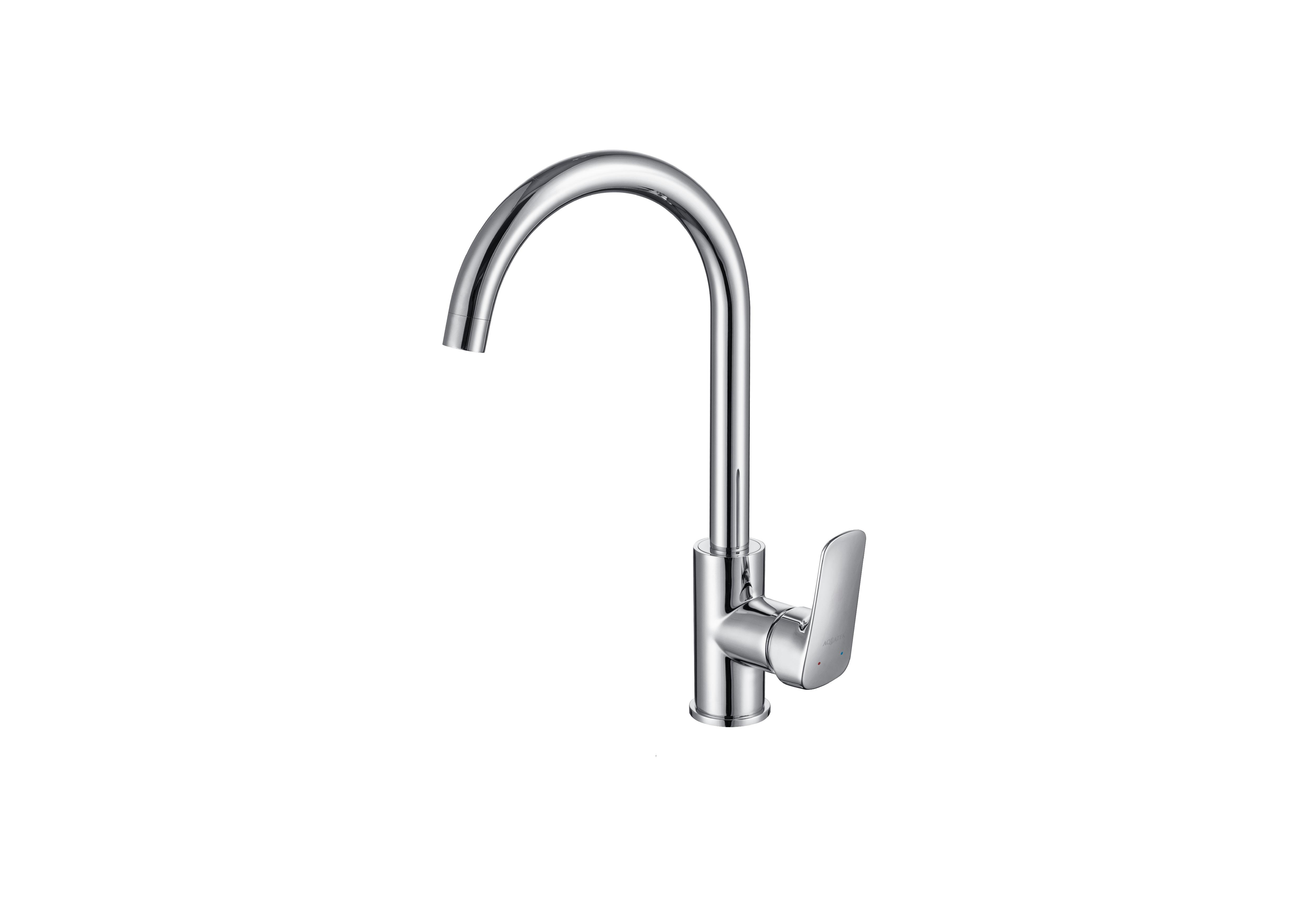 AQUATEK Смеситель для кухни AQUATEK (полукруглый излив) AQ1082CR Вега