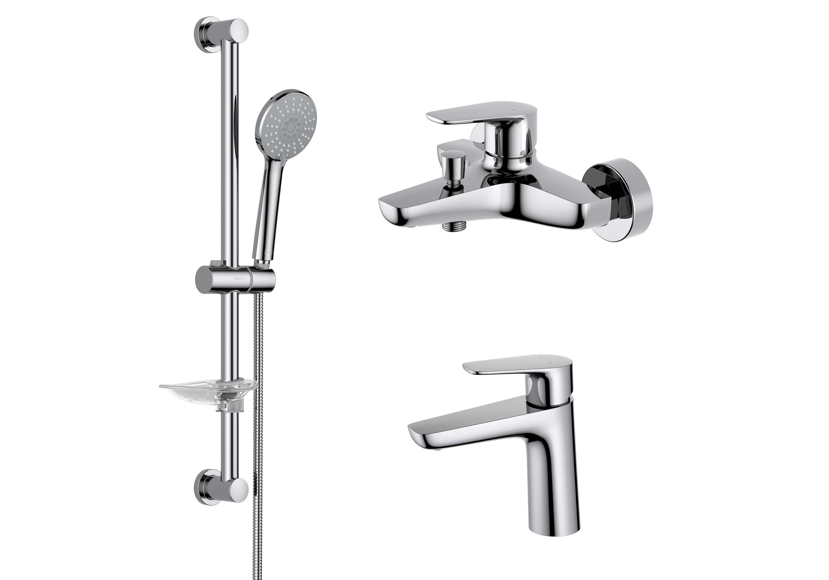 Комплект для ванны Aquatek Бетта AQ1130CR 3 в 1 AQ1110CR+AQ1140CR+AQ2013CR — фото 2