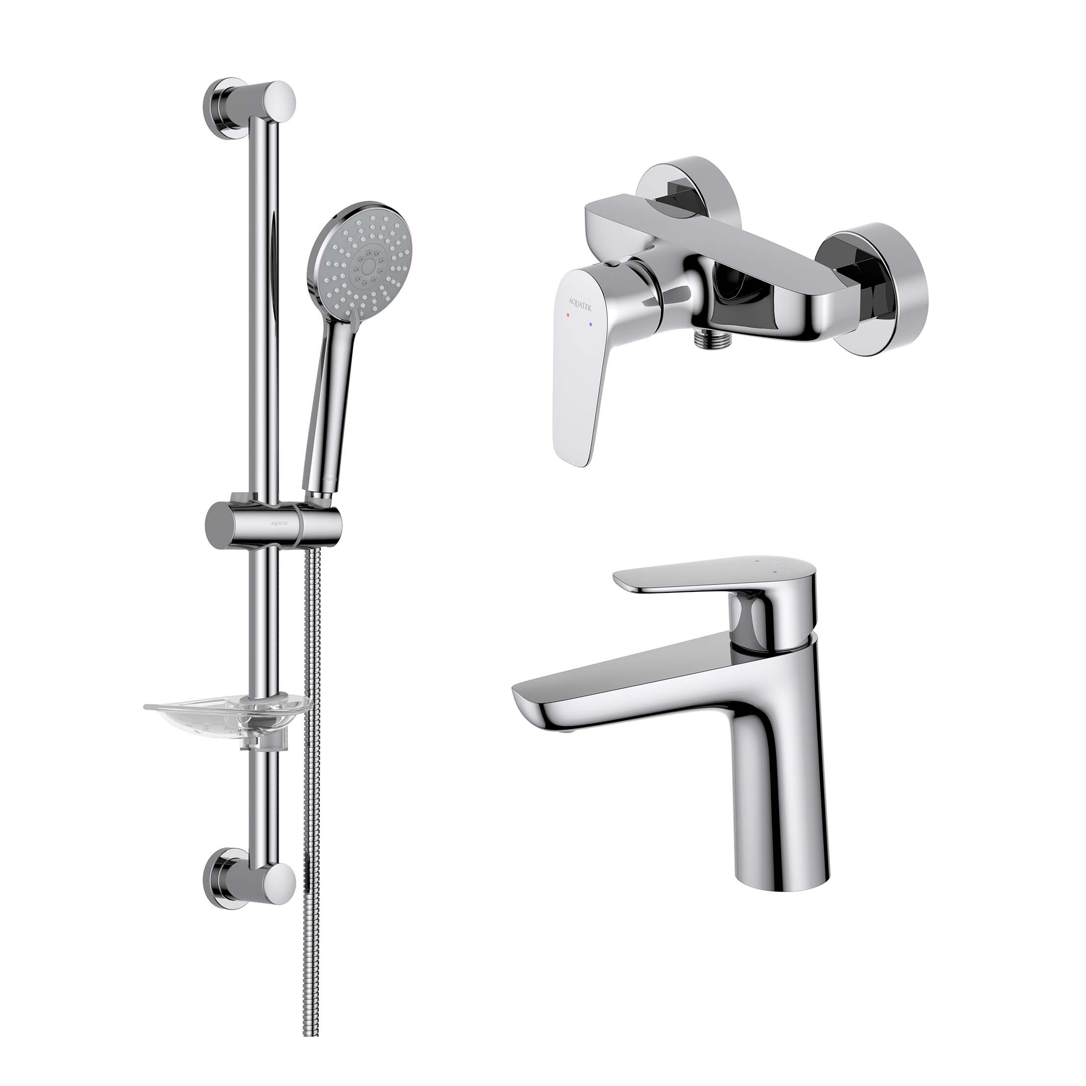 AQUATEK Комплект для ванны Aquatek Бетта AQ1131CR 3 в 1 AQ1110CR+AQ1160CR+AQ2013CR