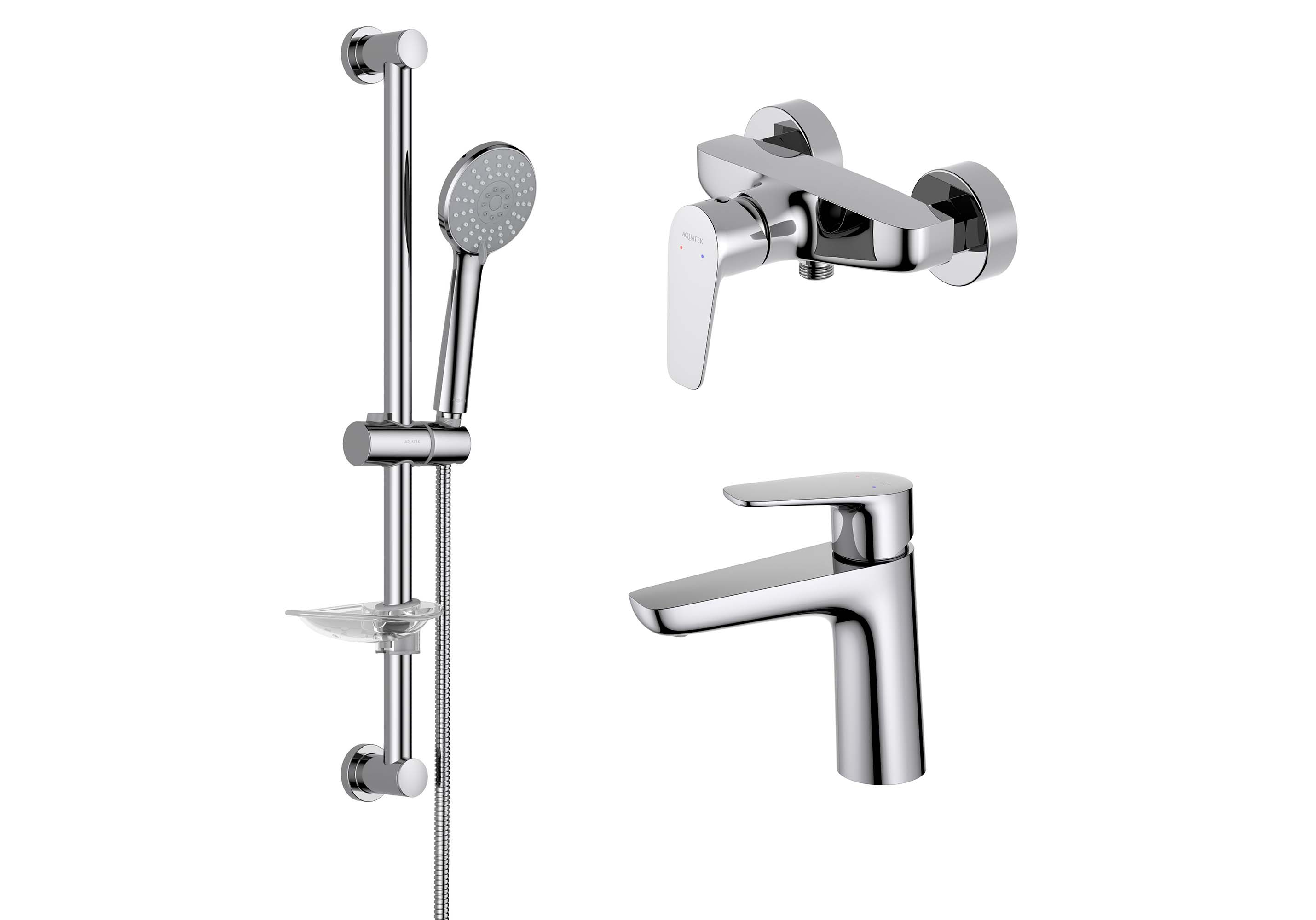 Комплект для ванны Aquatek Бетта AQ1131CR 3 в 1 AQ1110CR+AQ1160CR+AQ2013CR — фото 2
