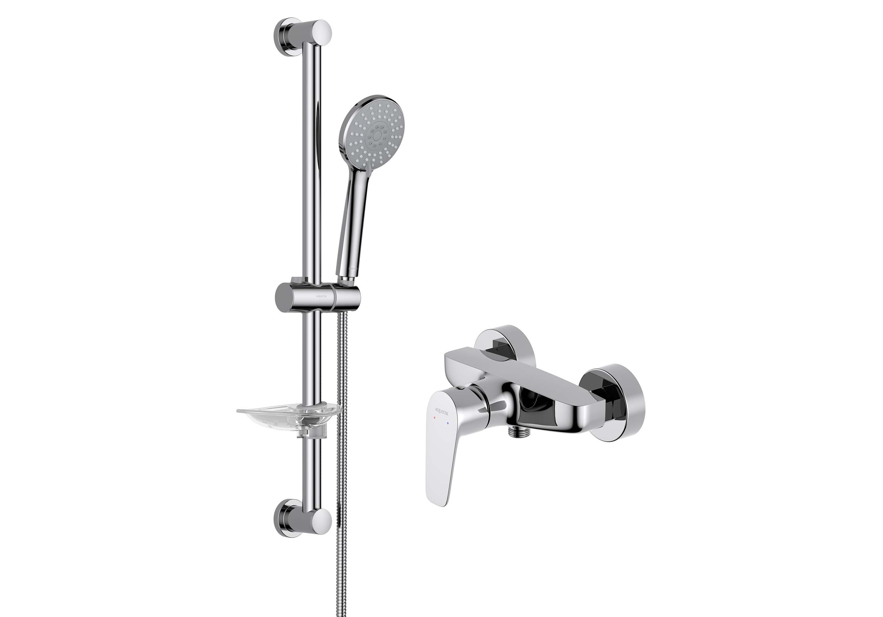 Комплект для душа Aquatek Бетта AQ1132CR 2 в 1 AQ1160CR+AQ2013CR — фото 2