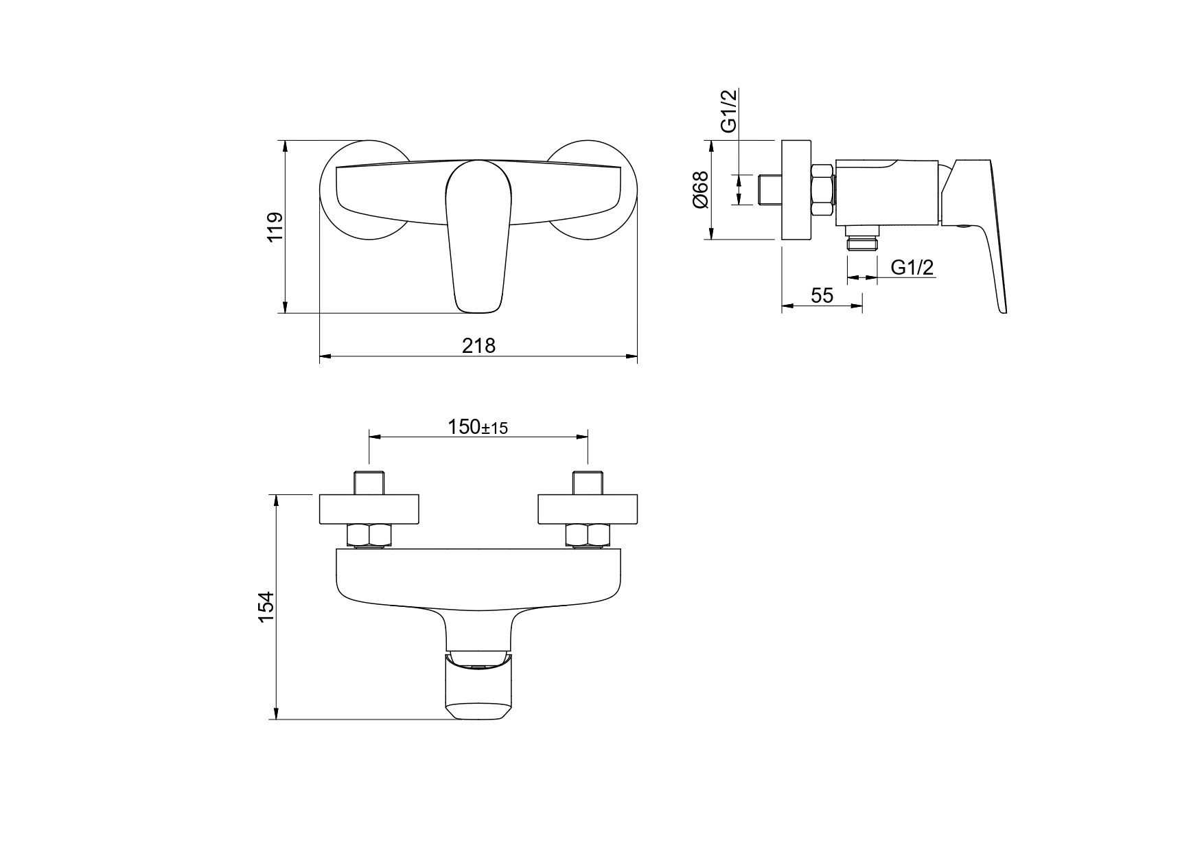 Смеситель для душа AQUATEK AQ1160CR Бетта — фото 7