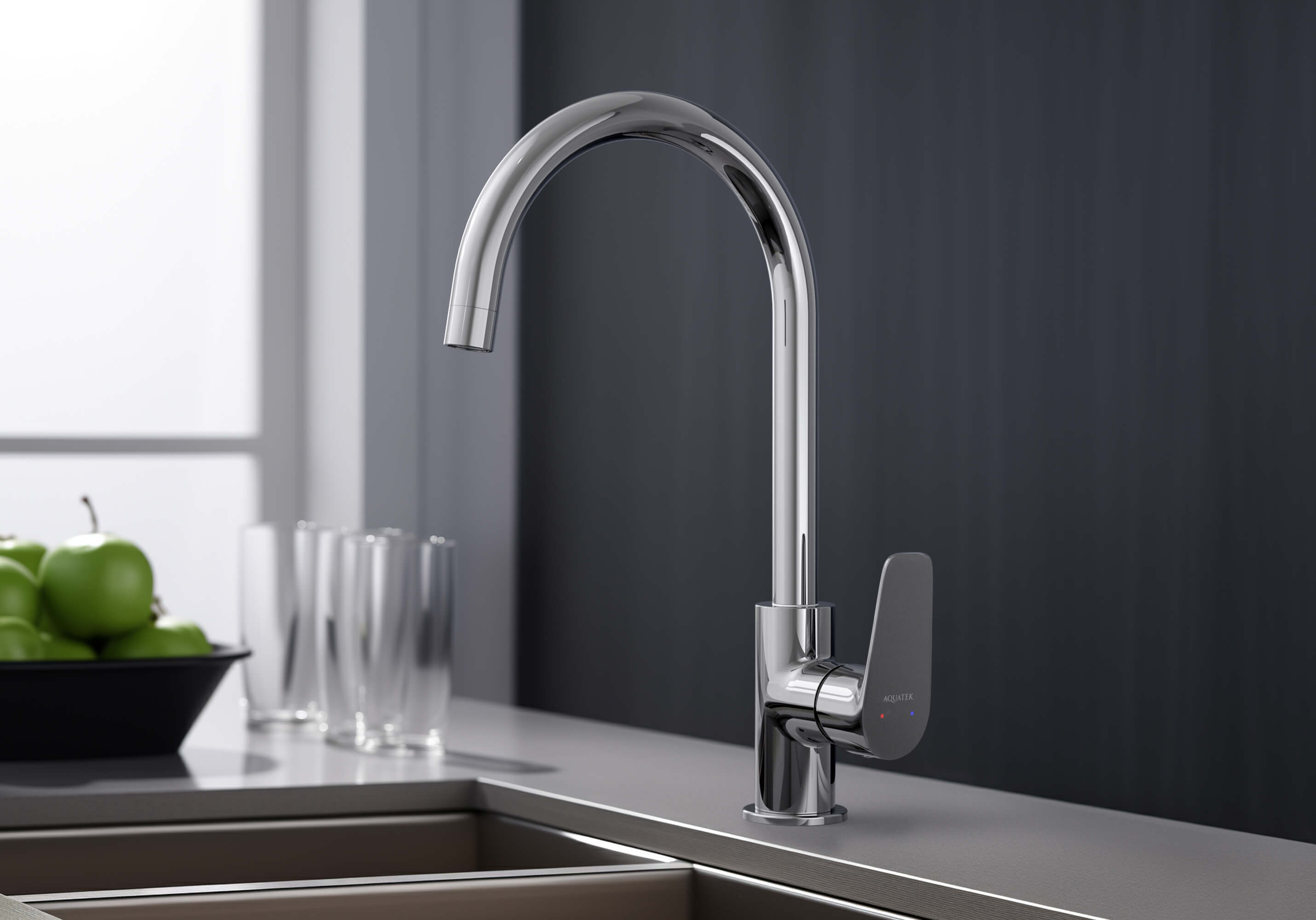 Смеситель для кухни AQUATEK AQ1182CR Бетта — фото 7