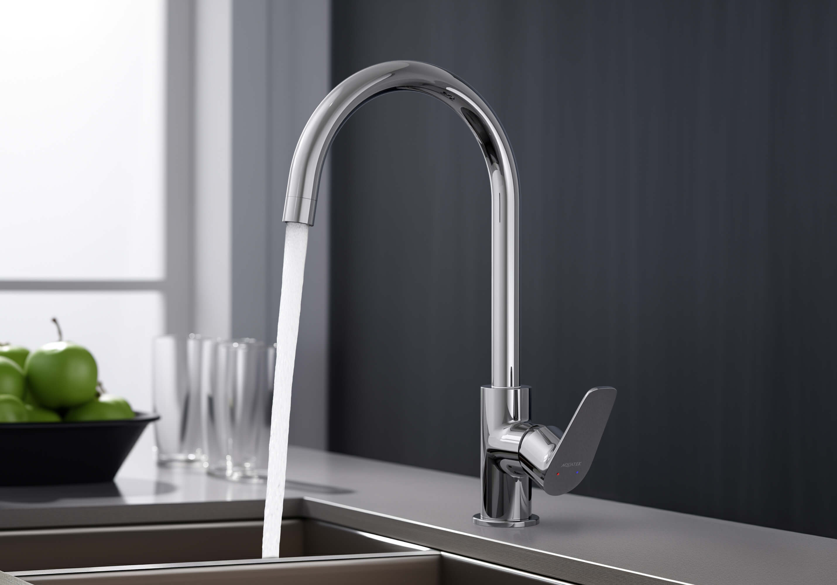 Смеситель для кухни AQUATEK AQ1182CR Бетта — фото 8