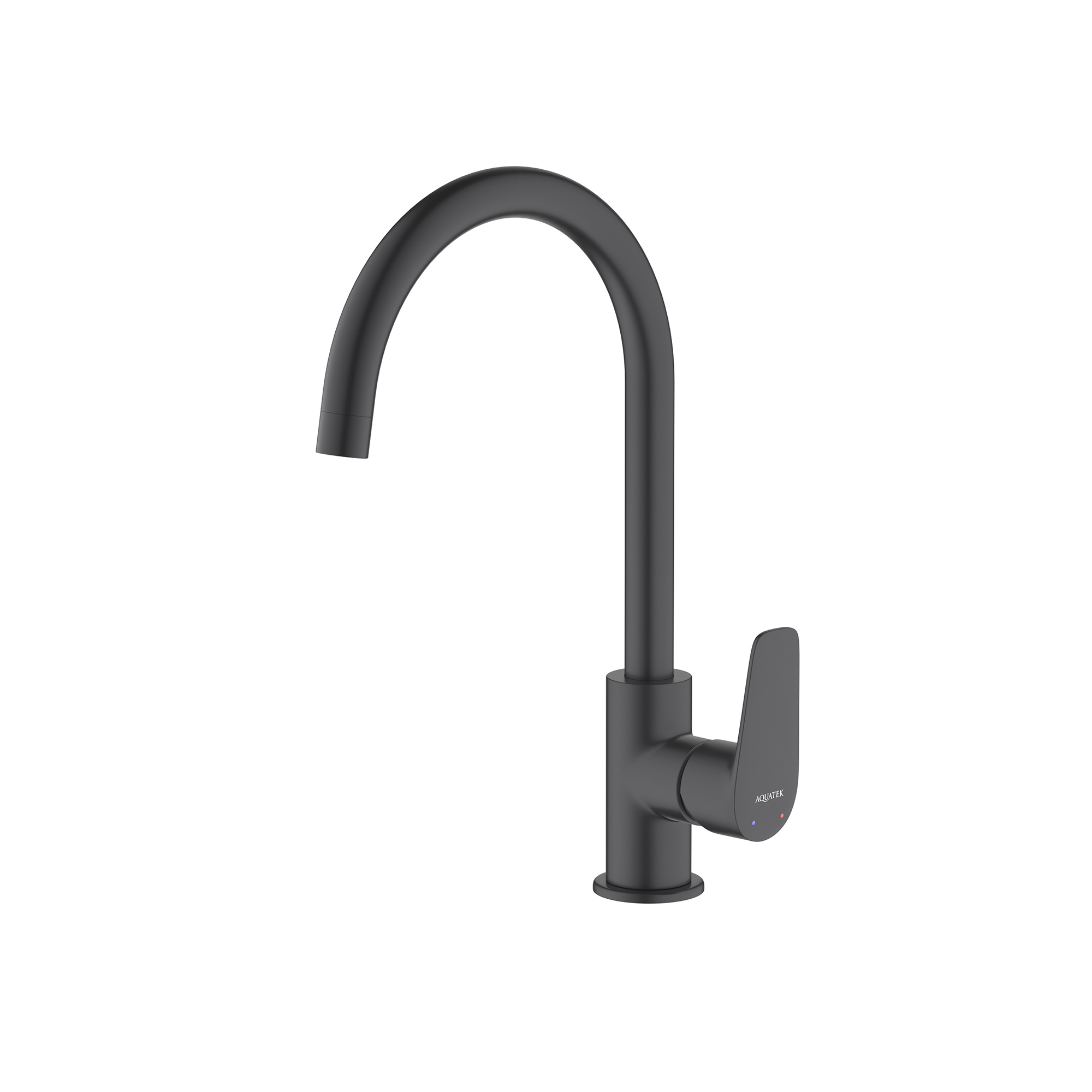 AQUATEK Смеситель для кухни AQUATEK, матовый черный AQ1182MB Бетта