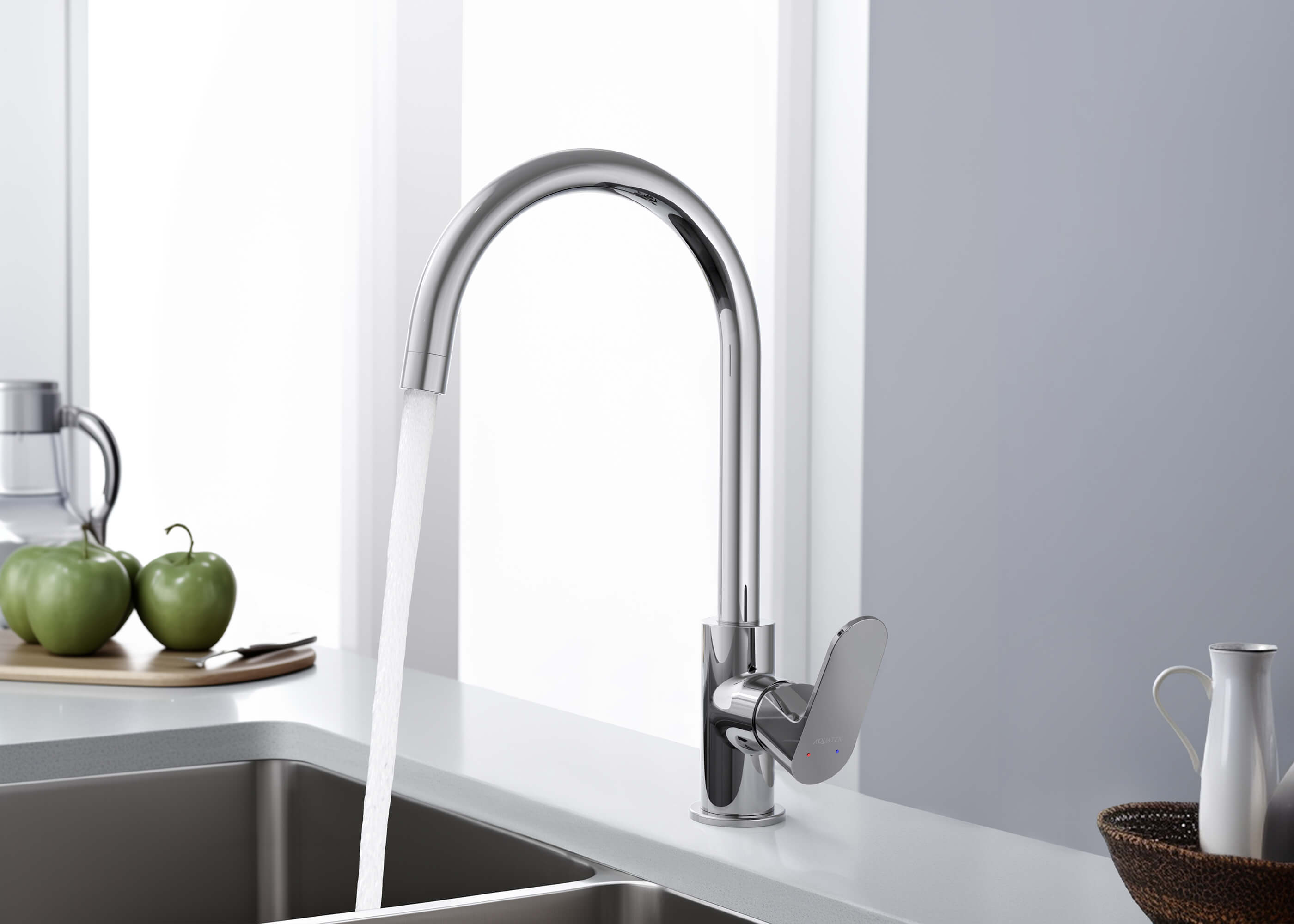 Смеситель для кухни AQUATEK AQ1282CR Оберон — фото 4