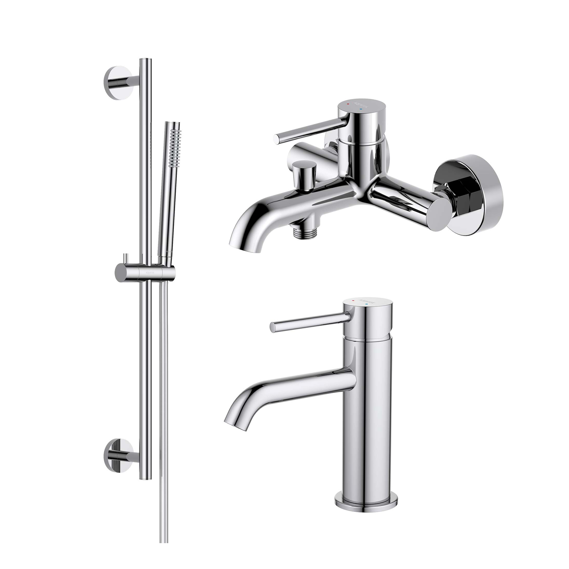 AQUATEK Комплект для ванны Aquatek Европа AQ1330CR 3 в 1 AQ1310CR+AQ1340CR+AQ2012CR
