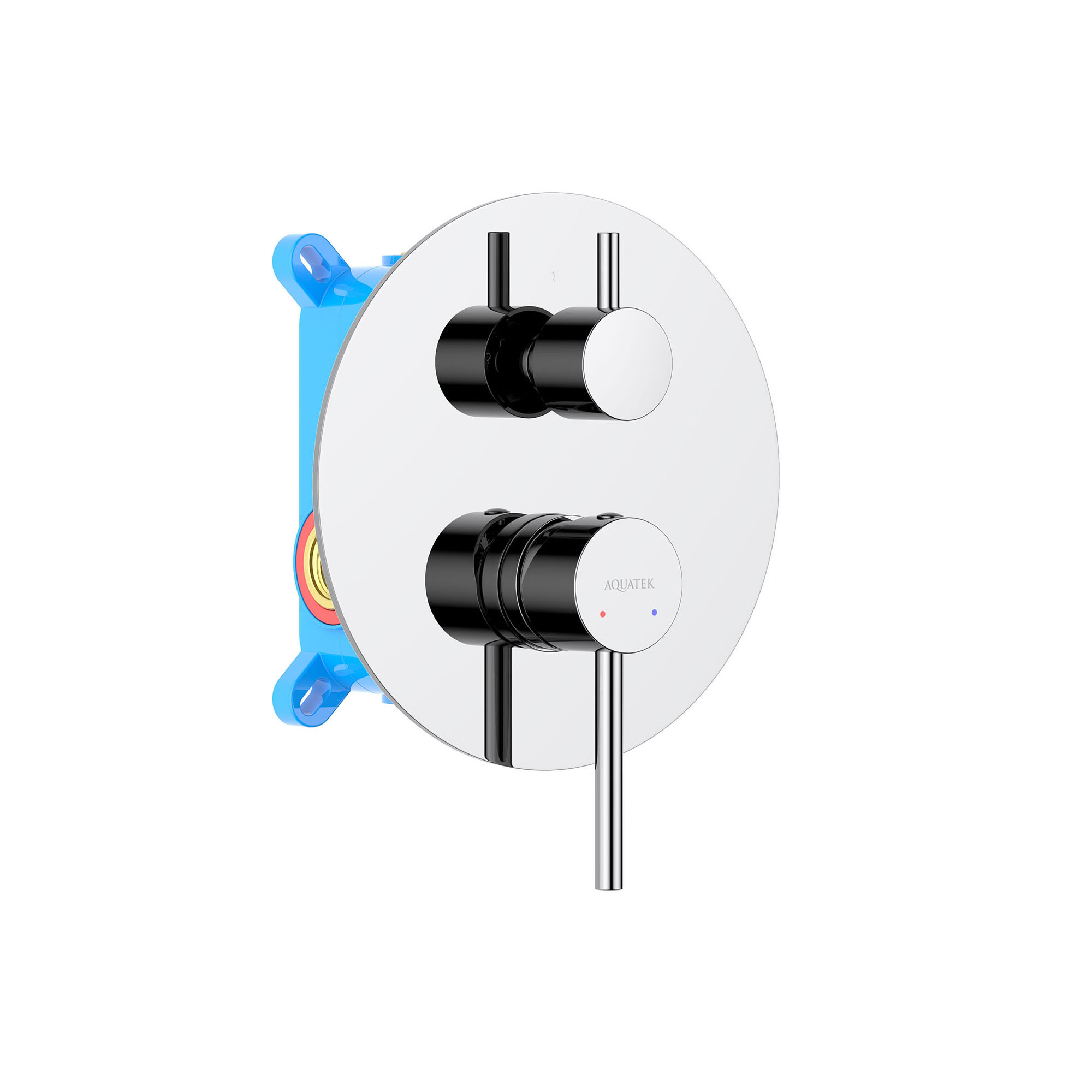 AQUATEK Смеситель для ванны 2 режима, (внешняя и скрытая часть) AQUATEK AQ1346CR Европа