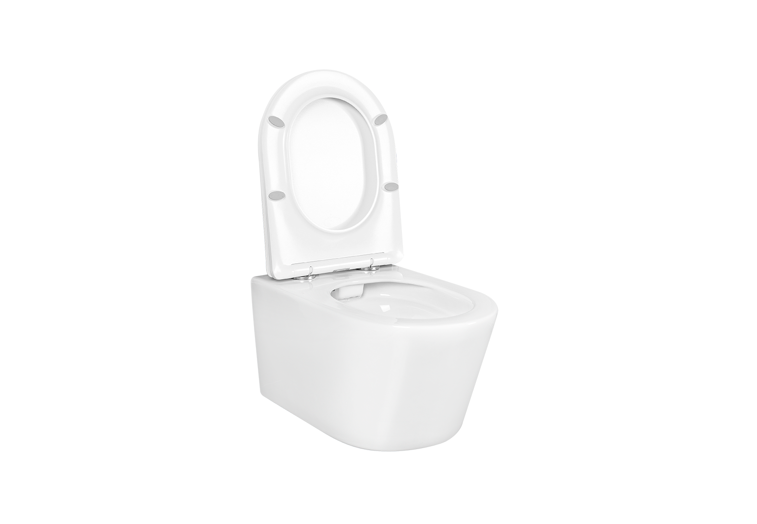Унитаз подвесной безободковый Aquatek ОБЕРОН AQ1363W-00 531*360*344 с сиденьем с механизмом плавного закрытия — фото 5