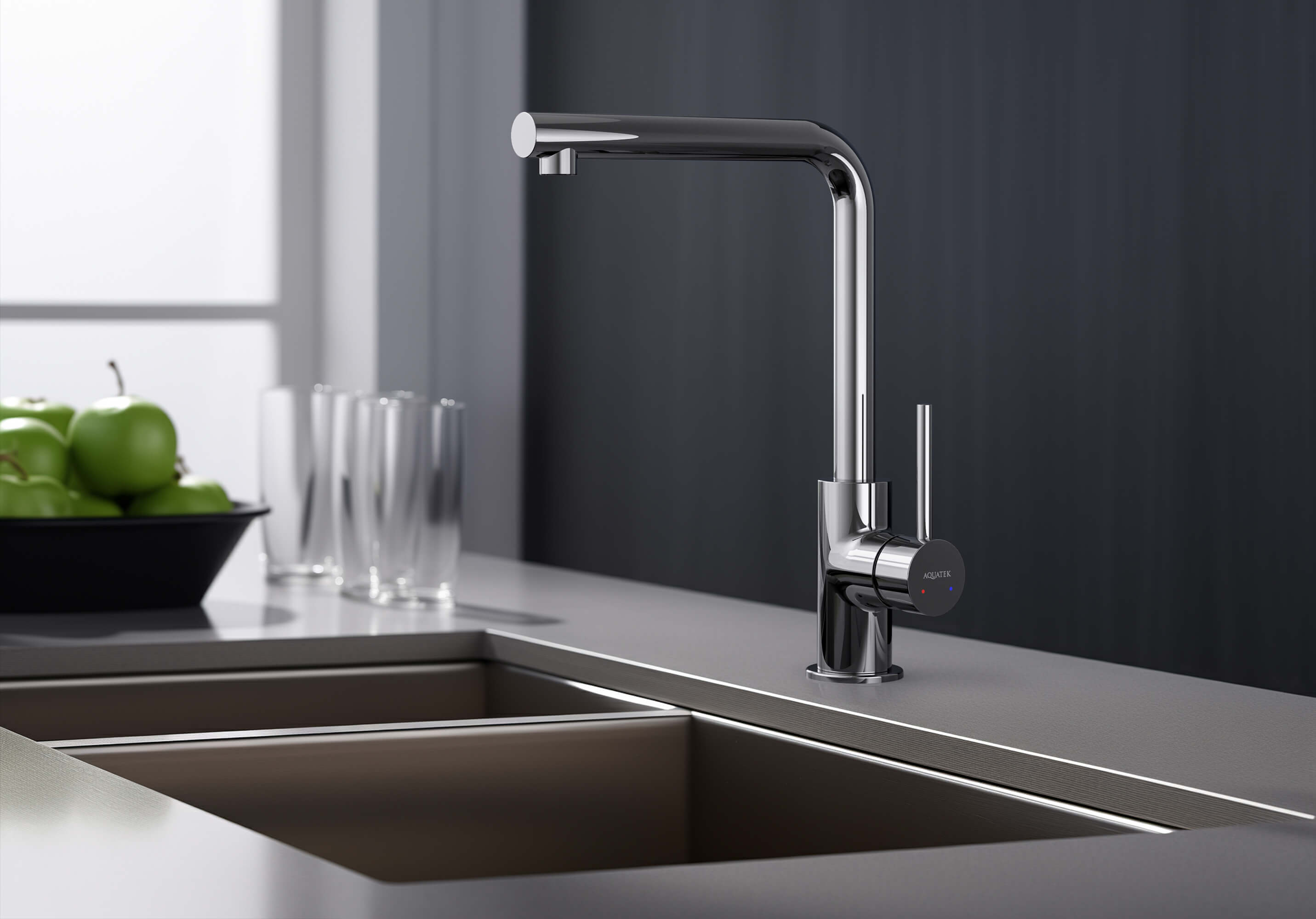 Смеситель для кухни AQUATEK AQ1380CR Европа — фото 7