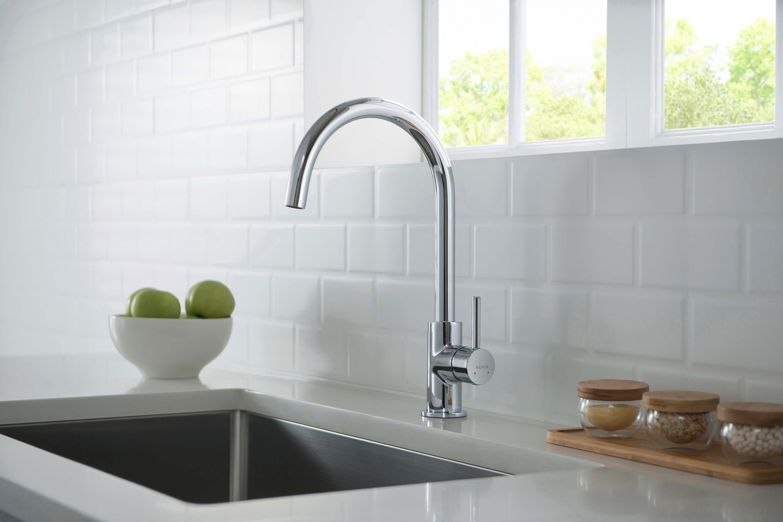 Смеситель для кухни AQUATEK AQ1382CR Европа — фото 5