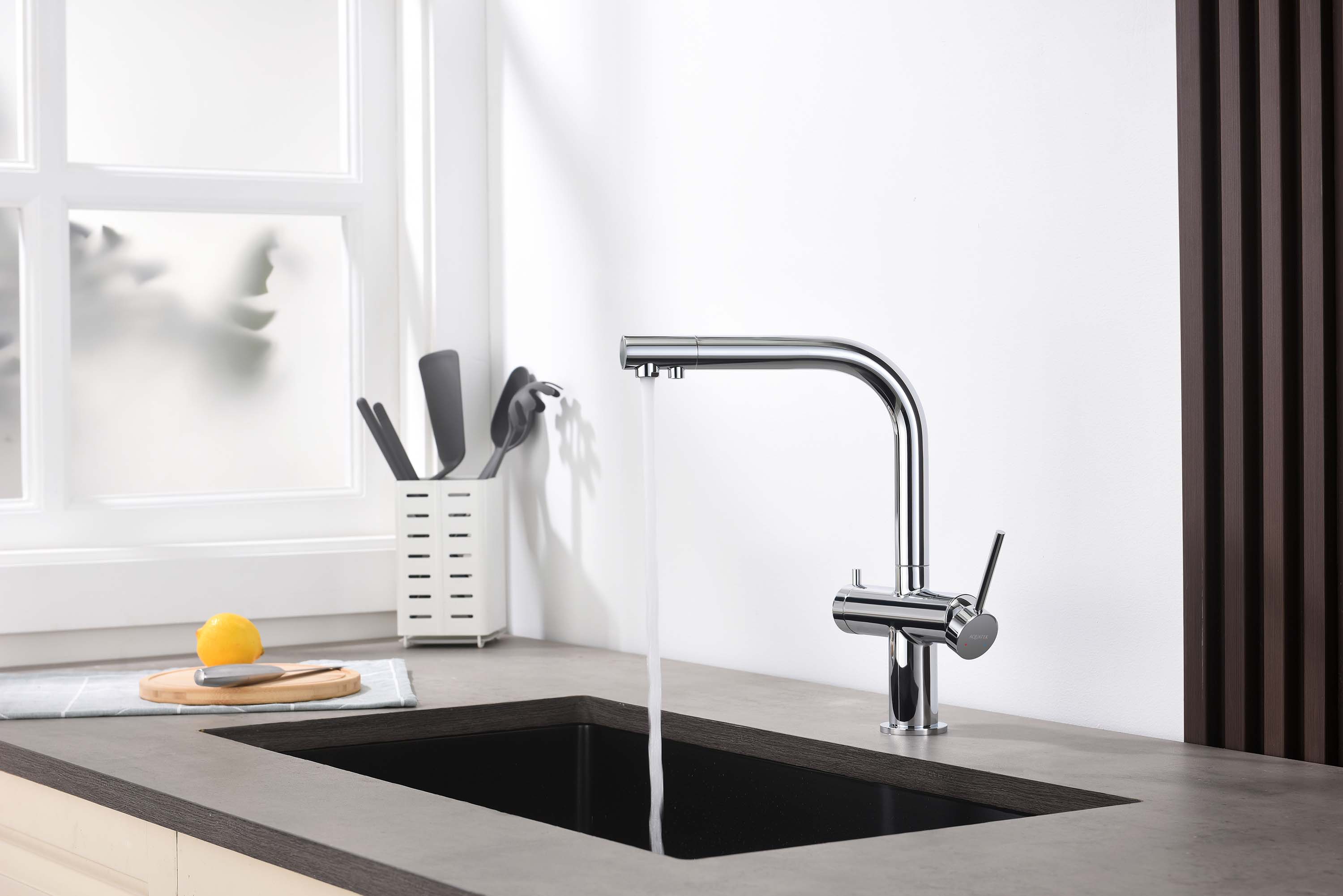 Смеситель для кухни с подключением к фильтру питьевой воды AQUATEK AQ1385CR Европа — фото 3