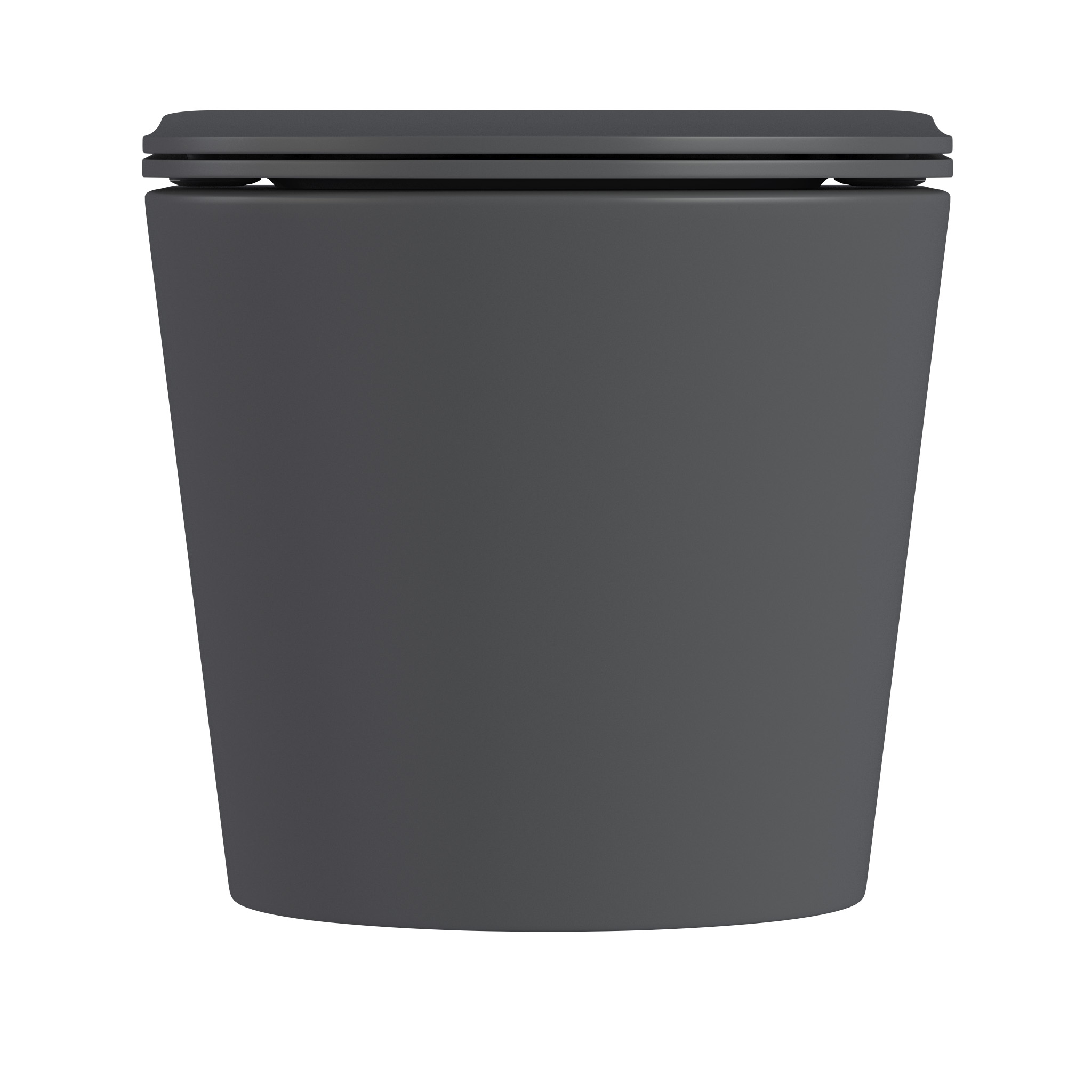 Унитаз подвесной серия ROUND DARK GREY (тёмно-серый) — фото 3