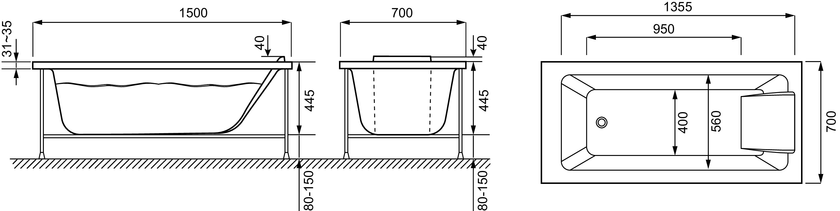 Ванна акриловая Sofa — фото 4