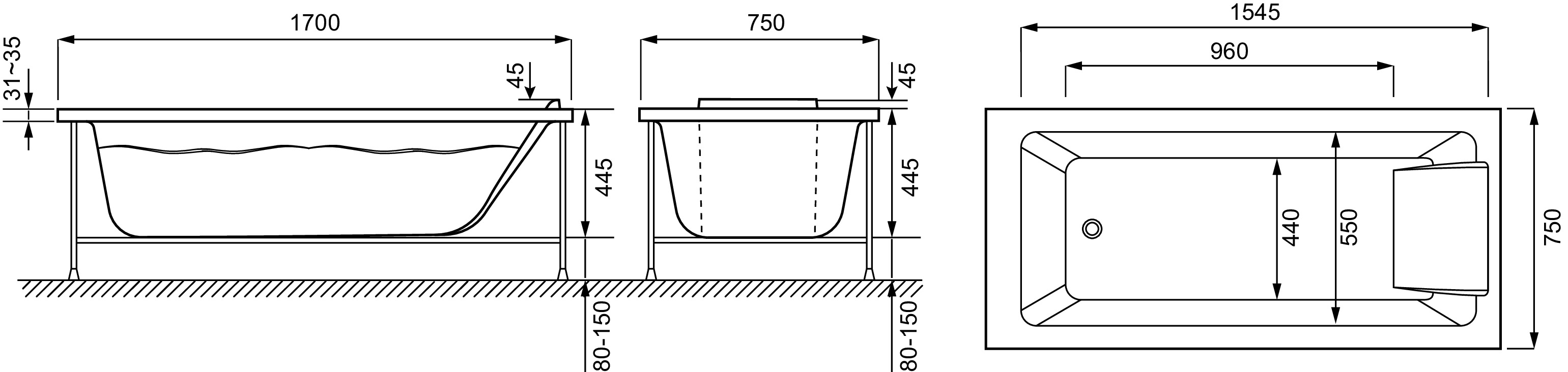 Ванна акриловая Sofa — фото 5