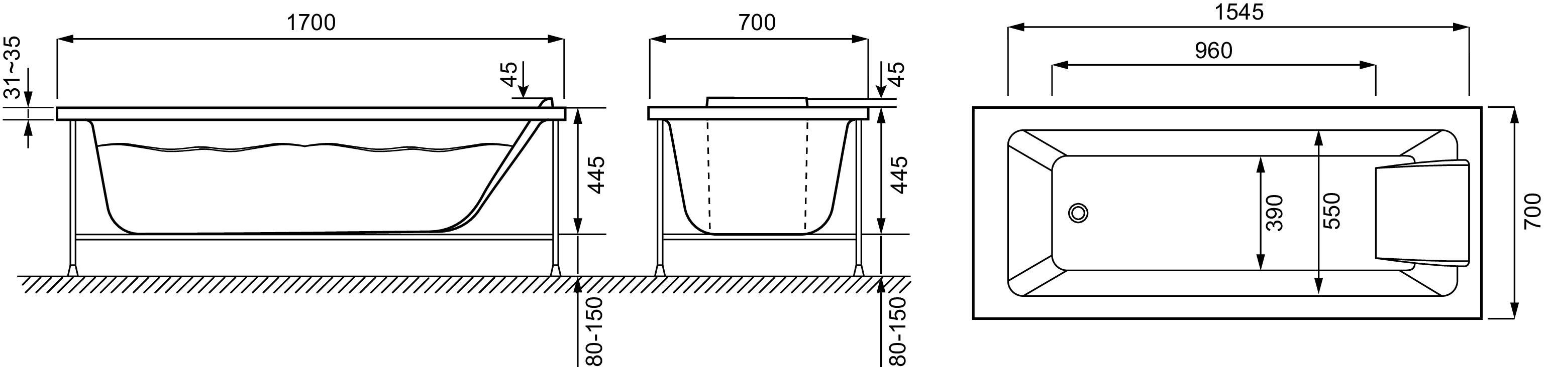 Ванна акриловая Sofa — фото 6